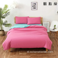 Polyester Brushed 4 Piece Sprei Warna Solid